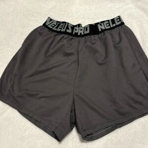 Men’s Neleus Pro short shorts- gray and black size medium with pockets